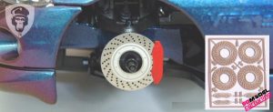 1:18 aluminum brake disc set