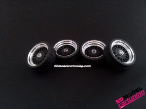 1:18 BBS RS Set di cerchi da 19 pollici