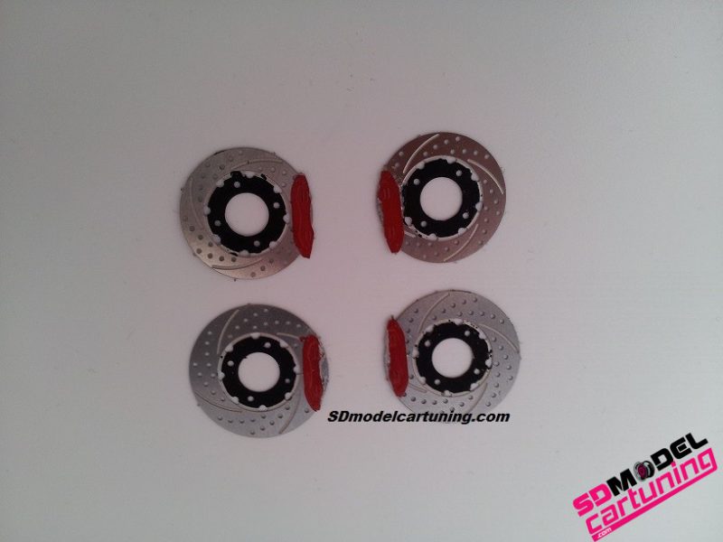 Juego de discos deportivos de aluminio 1:18 2X