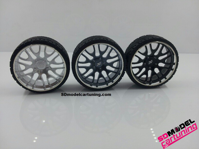 several color options! 1:18 Scale HAMANN FORGED 21INCH TUNING WHEELS NEW 