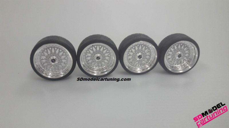 1:18 BBS RS Juego de llantas 16 pulgadas