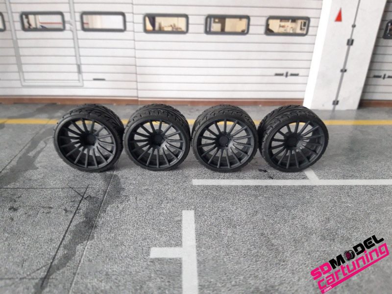 1:18 ENKEI RS05-RR Juego de llantas cóncavas 19 pulgadas