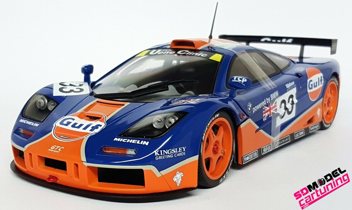 1 18 Mclaren F1 Gtr 24h Le Mans 1996 Gulf Sdmodelcartuning Com 1 18 Mclaren F1 Gtr 24h Le Mans 1996 Gulf Sdmodelcartuning Com