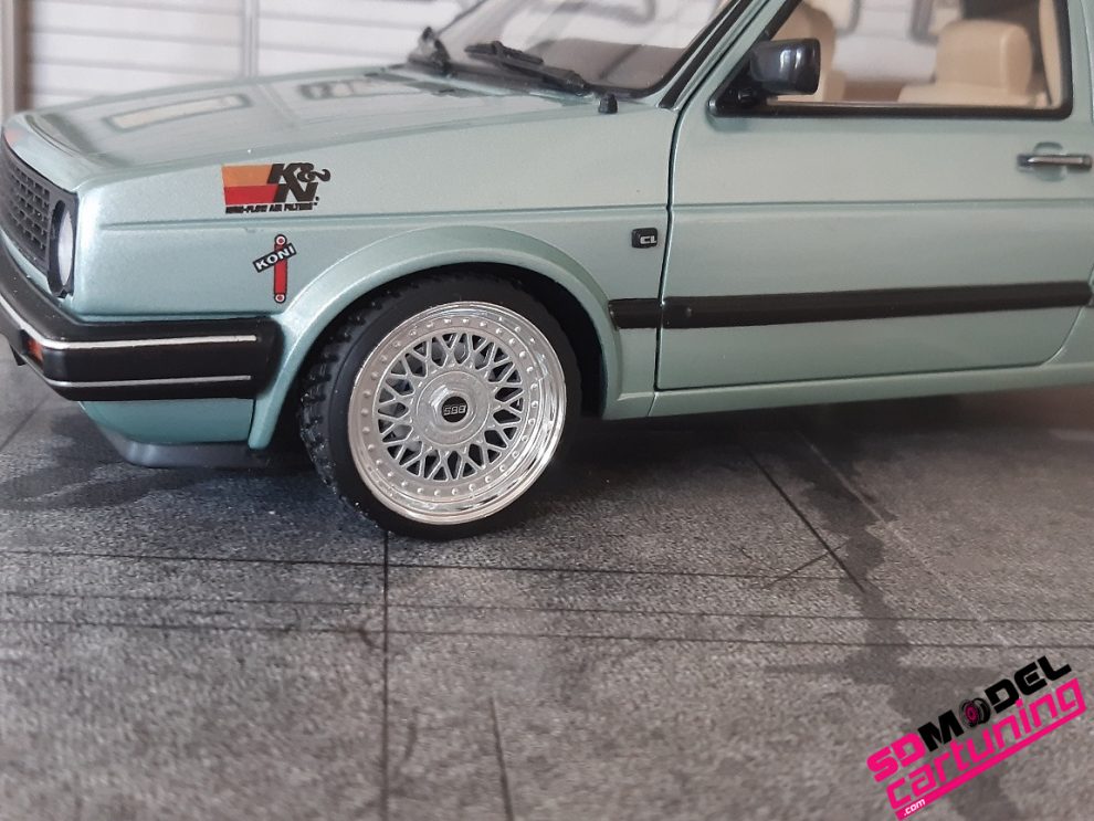 1:18 BBS RM 15 inch wheel set suitable for Norev VW Golf mk2 ...