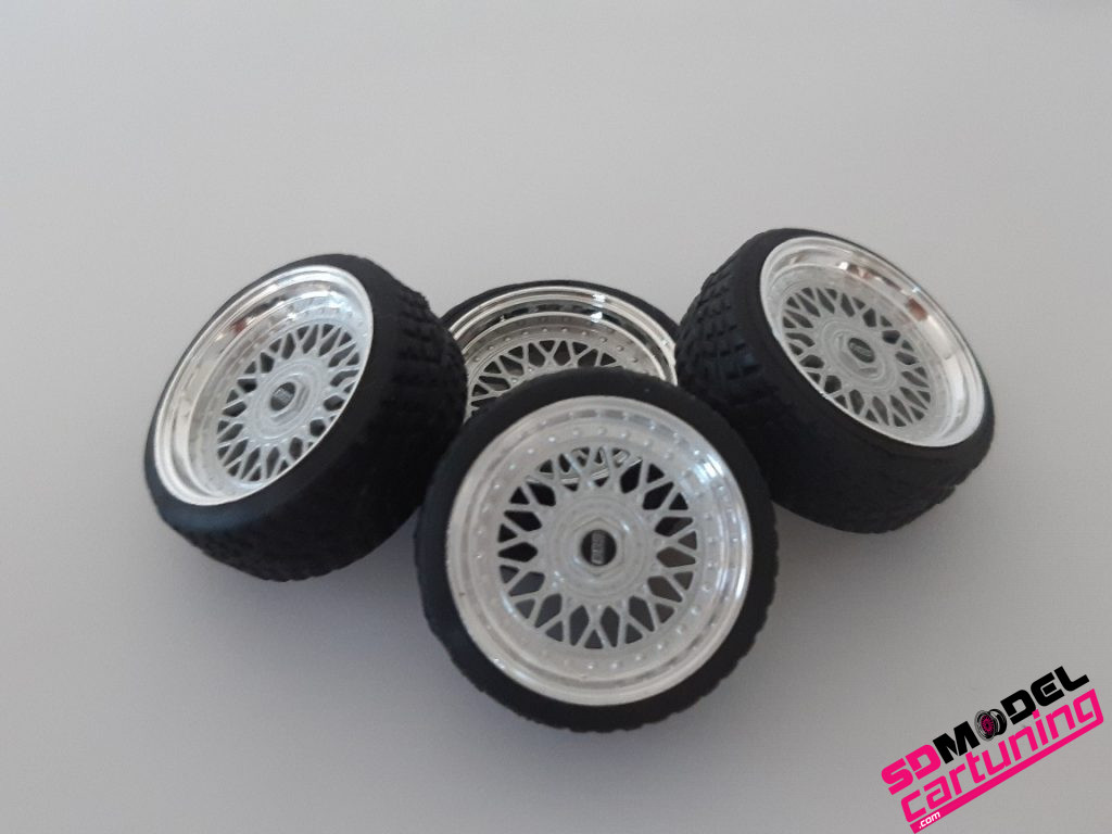 1:18 BBS RM 15 inch wheel set suitable for Norev VW Golf mk2 ...