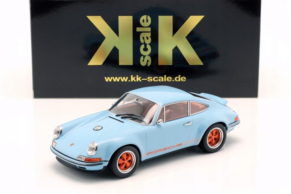 Voiture Miniature de Collection - KK SCALE MODELS - PORSCHE 911 Singer - Turquoise Blue - 1/18 - Jeux - Jouets