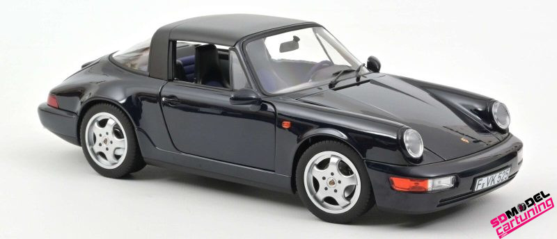 1:18 Porsche 911 Carrera 4 - Targa - 1991 - Blauw metallic – Bild 2