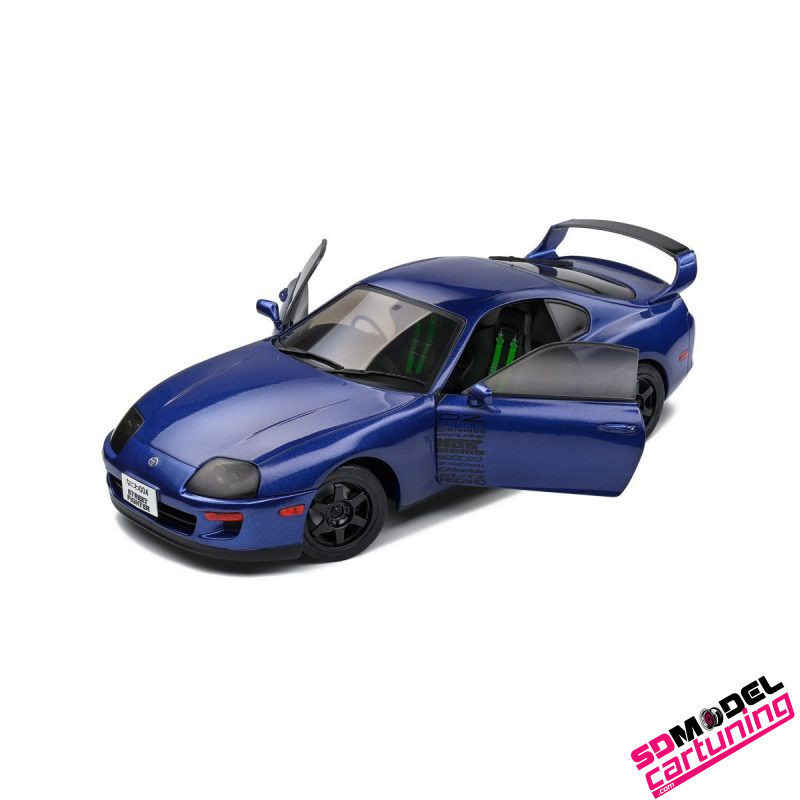1:18 Toyota Supra Mk.4 (A80) - Streetfighter 1993 - Blauw - Imagen 2