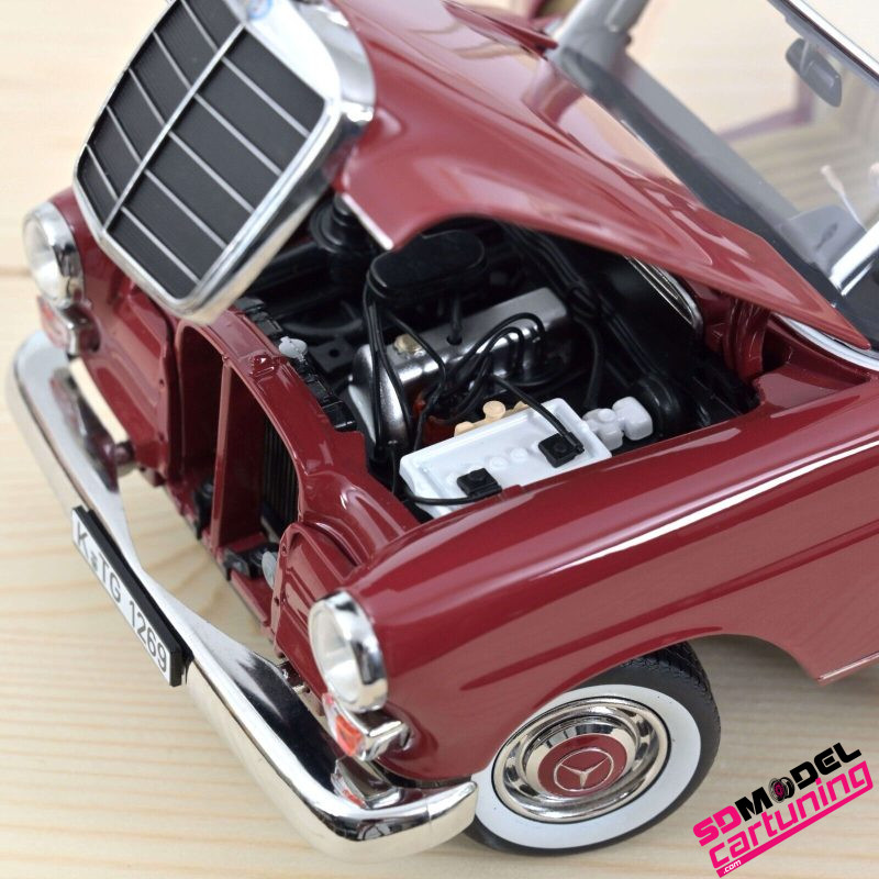 1:18 Mercedes-Benz 200 1966 - Rood - immagine 3