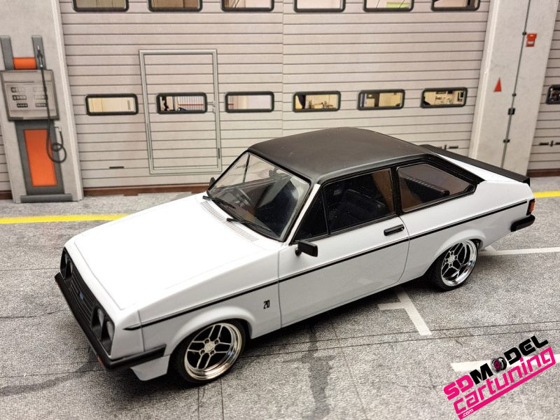 1:18 Ford Escort MKII RS 2000 - 1977  -Wit - custom Ronal RS velgen - Imagen 4