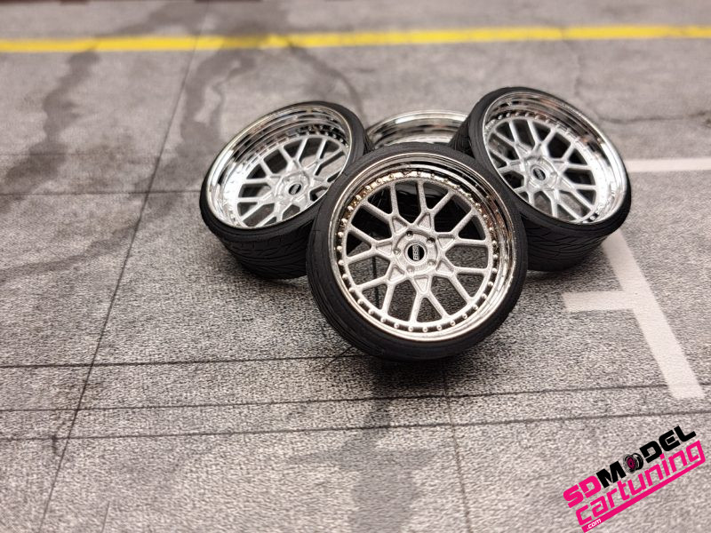1:18 3SDM FR velgenset 19 inch - Afbeelding 3