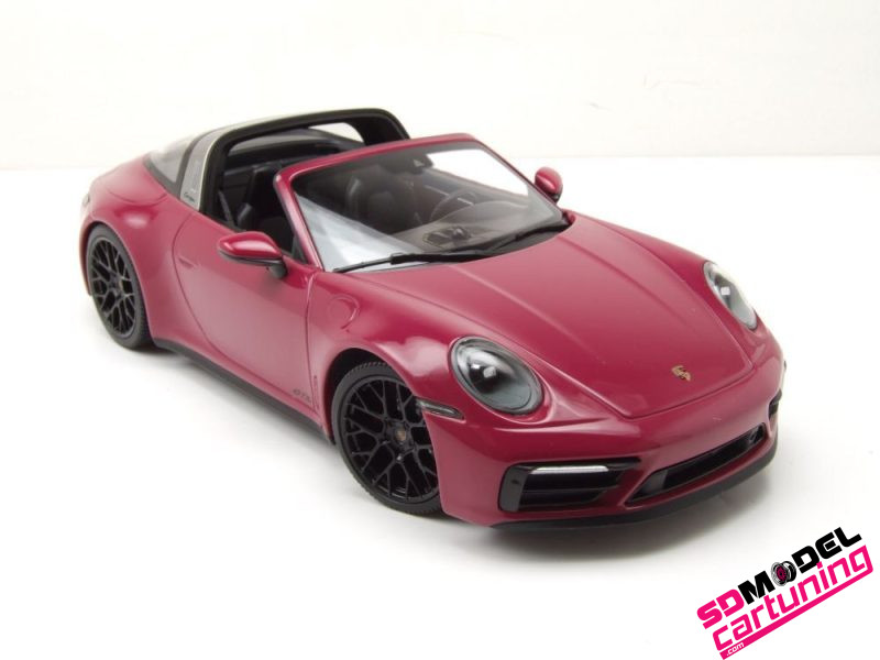 1:18 Porsche 911 - 992 Targa 4 GTS - 2021 - Rubystar - Afbeelding 2