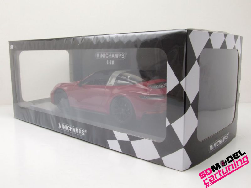 1:18 Porsche 911 - 992 Targa 4 GTS - 2021 - Rubystar - Afbeelding 5