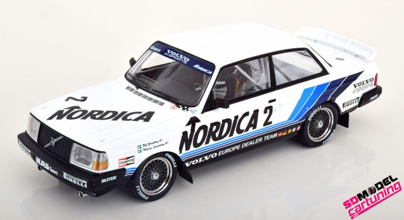 1:18 Volvo 240 Turbo, n.º 2, equipo de concesionarios Volvo Europa, Nordica, ETCC, Brünn U.Granbereg/T.Lindström