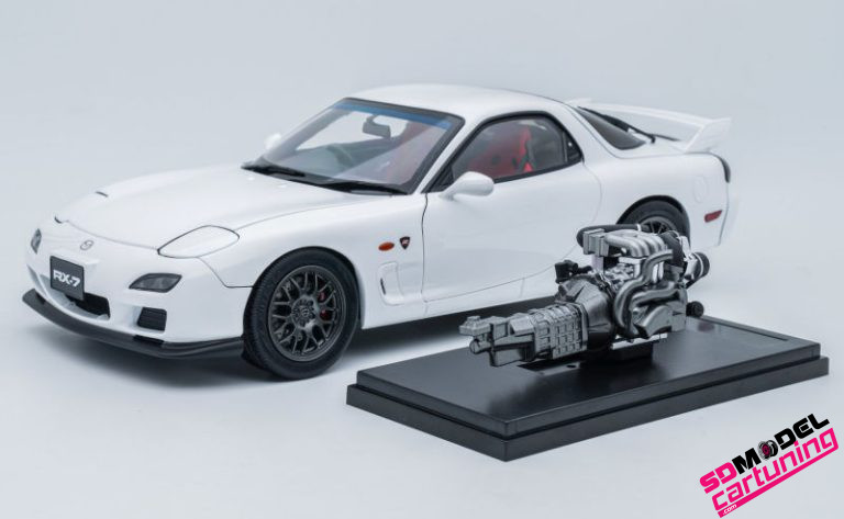 1:18 Mazda RX-7 Spirit R - Wit - SDmodelcartuning.com