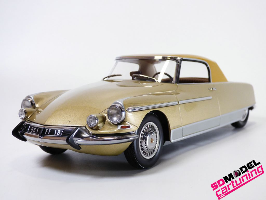 Citroën DS 19 Le Dandy 1964 Beige metallic and Brown 1:18