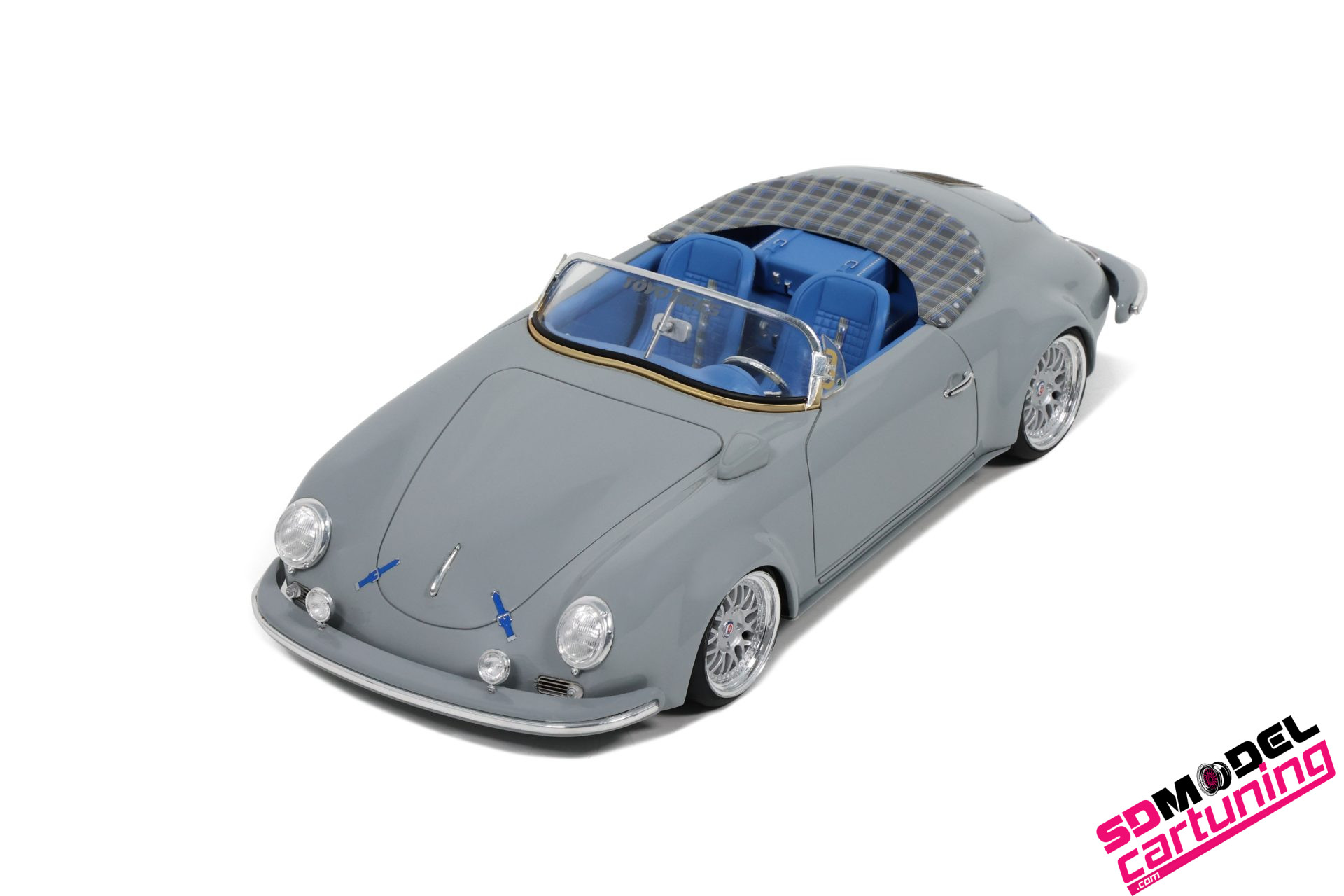 thumbnail image 2 of 1/24 1/25 Scale Resin 18-inch Porsche 356 Outlaw Model Car Wheels – Unpainted Kit 2 of 2