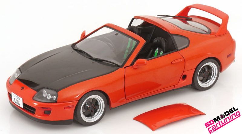 1:18 Toyota Supra MK4 (A80) Streetfighter - 1993 - Oranje