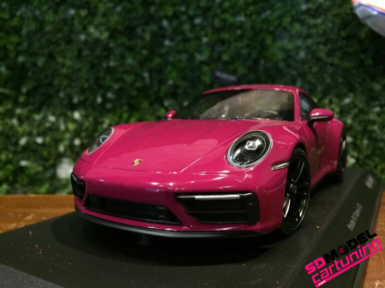 Minichamps 155063102 - Porsch. 911 Carrer. 4 GTS Rubystar 2020 - echelle 1/18 - modèle de Voiture