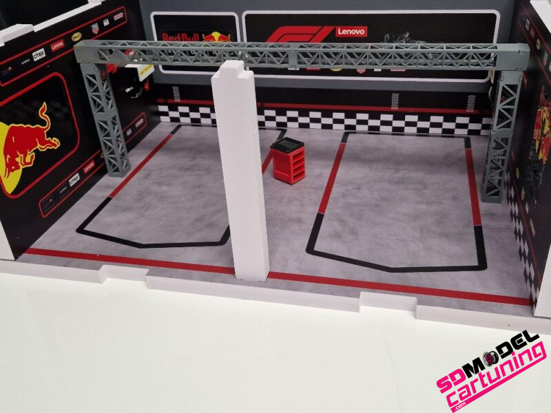 1:18 Red Bull F1 Pitbox diorama - Bouwkit – Bild 7