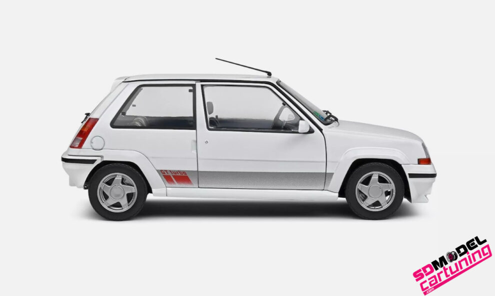 Solido 1:18 Blanche Modèle Réduit Solido Renault 5 GT Turbo MK2 Blanche 1989 - Échelle 1:18 - Modèle Contemporain Model Reduit Renault 5 Gt Turbo