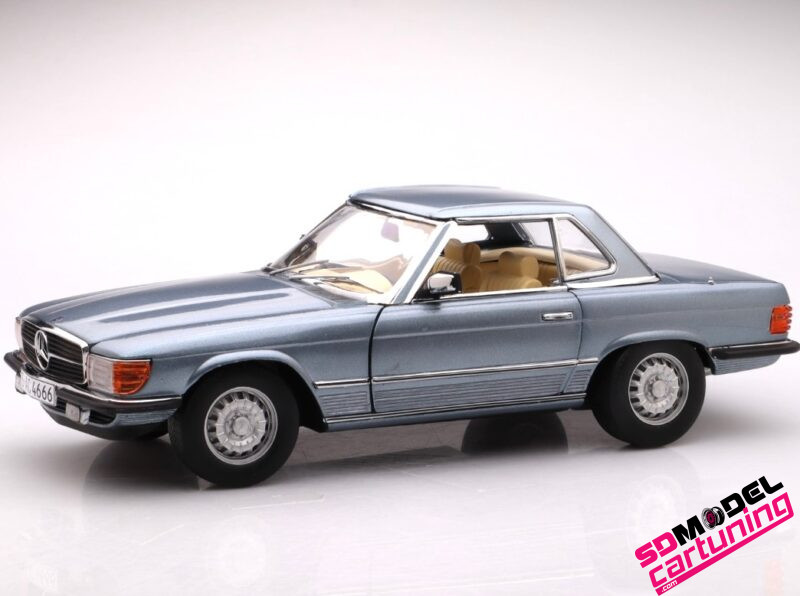 1:18 Mercedes Benz 350 SL Hardtop - 1977 - Azul claro metalizado