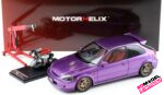 1:18 Honda Civic EK9 Type R personalizzata - Viola - incluso blocco motore aggiuntivo
