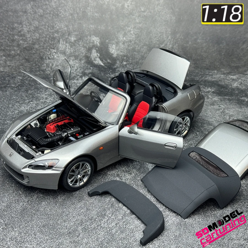 1:18 Honda S2000 - Zilver - Inclusief Extra Motorblok en motorkraan - Imagen 6