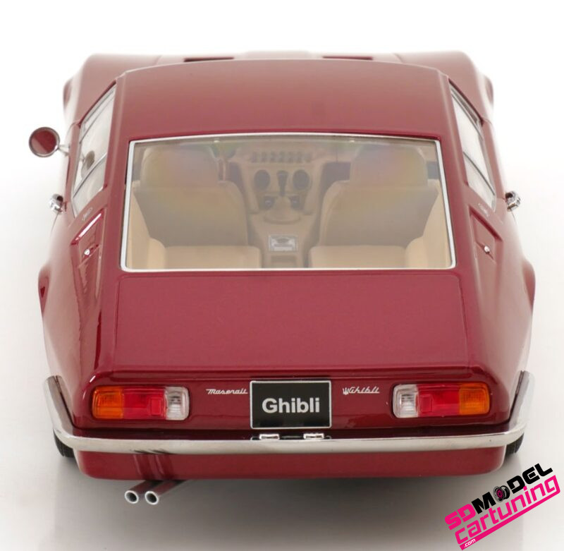 1:18 Maserati Ghibli Coupe - 1969 - Rood Metallic - Imagen 5