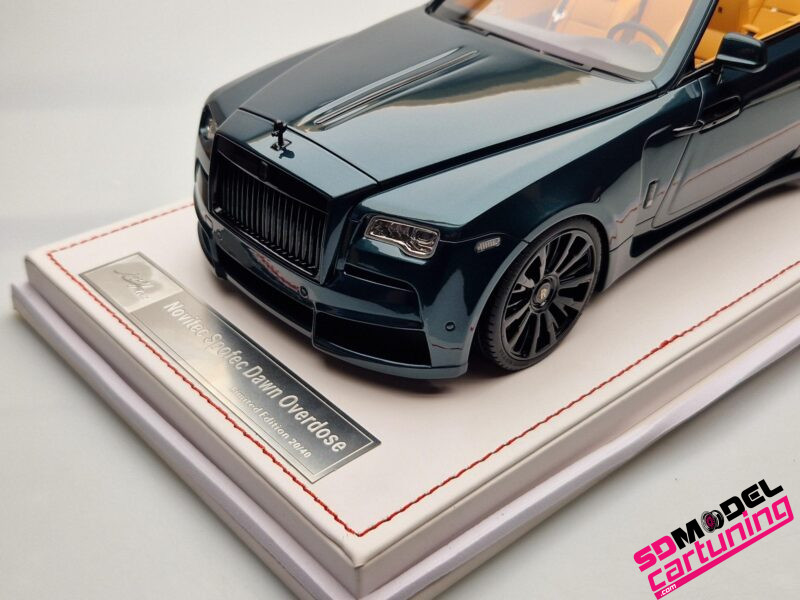 1:18 Rolls Royce Novitec Spofec Dawn Overdose - Groen/Zwart - Inclusief vitrinebox + Luxe Grondplaat - Afbeelding 3