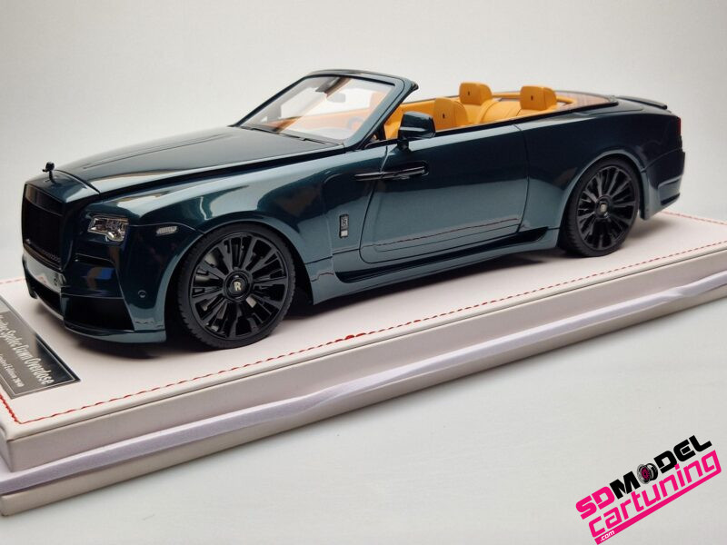 1:18 Rolls Royce Novitec Spofec Dawn Overdose - Groen/Zwart - Inclusief vitrinebox + Luxe Grondplaat - Afbeelding 4
