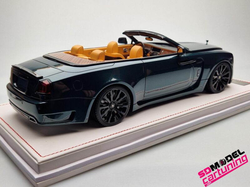 1:18 Rolls Royce Novitec Spofec Dawn Overdose - Groen/Zwart - Inclusief vitrinebox + Luxe Grondplaat - Afbeelding 7