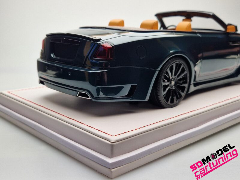 1:18 Rolls Royce Novitec Spofec Dawn Overdose - Groen/Zwart - Inclusief vitrinebox + Luxe Grondplaat - Afbeelding 9
