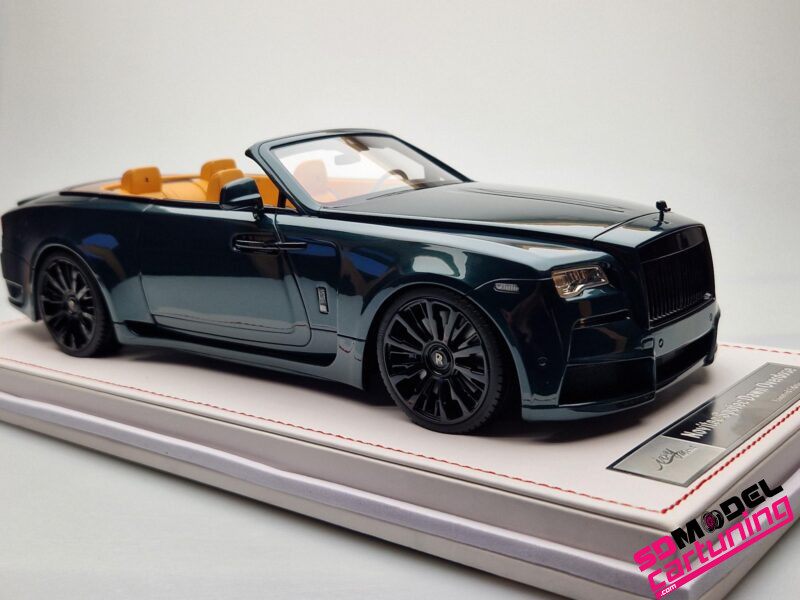 1:18 Rolls Royce Novitec Spofec Dawn Overdose - Groen/Zwart - Inclusief vitrinebox + Luxe Grondplaat - Afbeelding 11