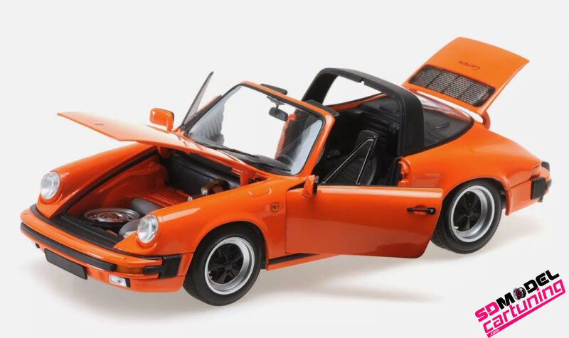 1:18 Porsche 911 Carrera 3.2 Targa - 1983 - Oranje - Afbeelding 2