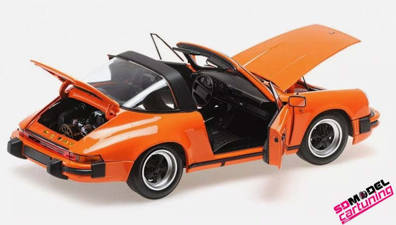 1:18 Porsche 911 Carrera 3.2 Targa - 1983 - Oranje - Afbeelding 4