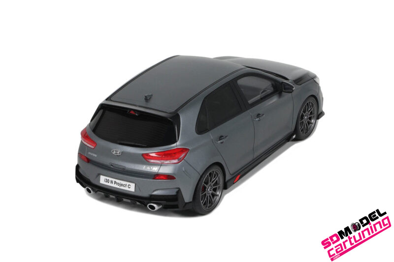 1:18 Hyundai I30 N Project C - 2017 - Donkergrijs Metallic - Afbeelding 3