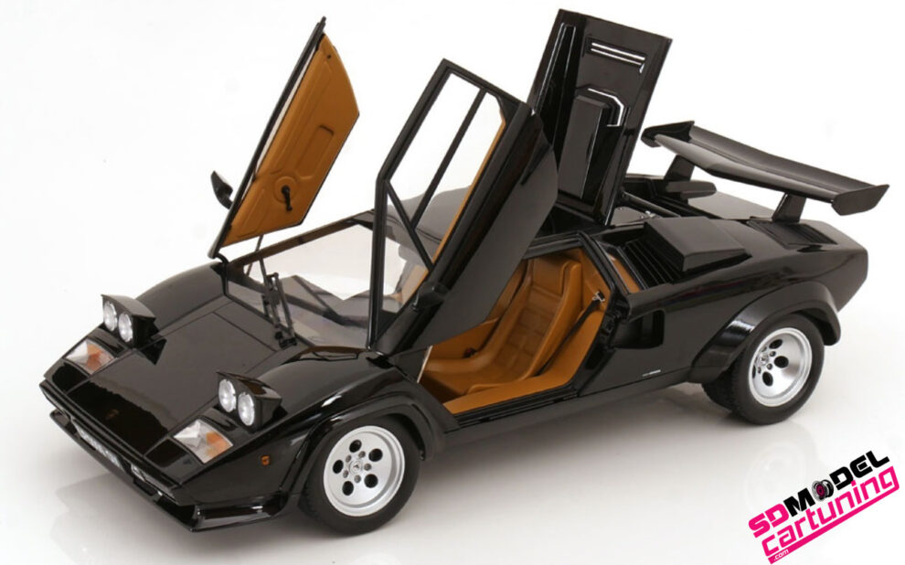 1:12 Lamborghini Countach LP 5000S QV - 1985 - Negro - SDmodelcartuning.com