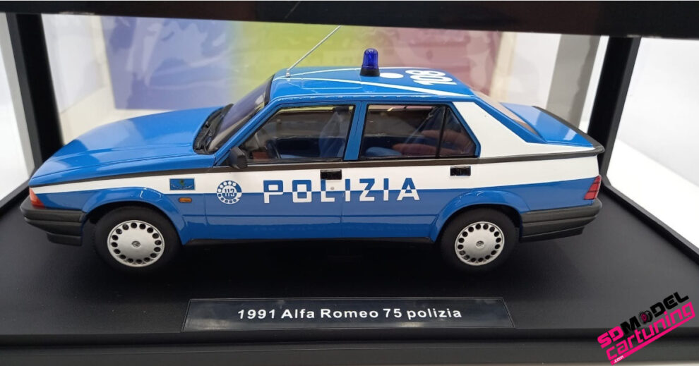 PROGETTO K PK198 Scala 1/43 | ALFA ROMEO 75 T POLIZIA GIRO D'ITALIA
