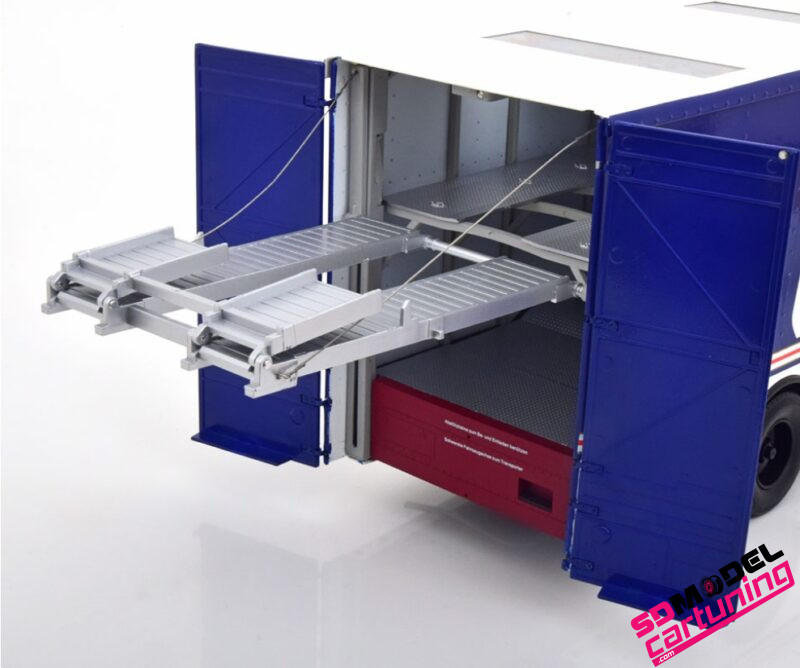 1:18 Mercedes O317 Porsche Renntransporter Rothmans - Afbeelding 8