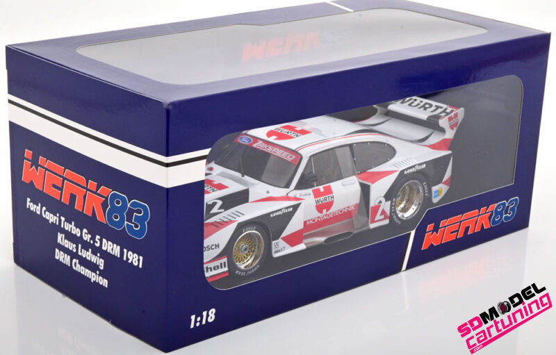 1:18 Ford Capri Turbo Gruppe 5 #2 DRM Champion 1981 - Afbeelding 4
