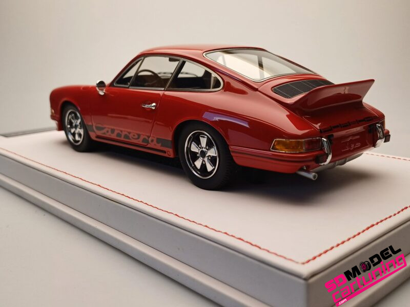 1:18 Porsche 911 Carrera 2.7 RS - Rood - Inclusief luxe vitrinebox - Imagen 4