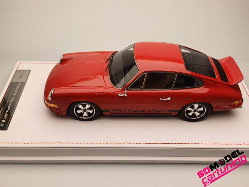 1:18 Porsche 911 Carrera 2.7 RS - Rood - Inclusief luxe vitrinebox - Imagen 8
