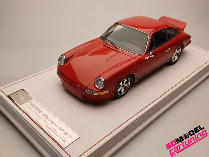 1:18 Porsche 911 Carrera 2.7 RS - Rood - Inclusief luxe vitrinebox - Imagen 7