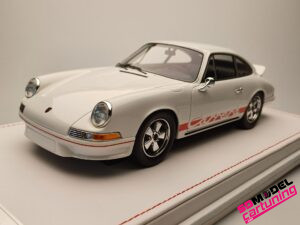 1:18 Porsche 911 Carrera 2.7 RS - Weiß - Inklusive Luxus-Vitrine