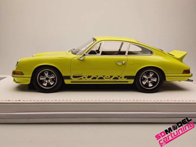 1:18 Porsche 911 Carrera 2.7 RS - Geel - Inclusief luxe vitrinebox - immagine 4
