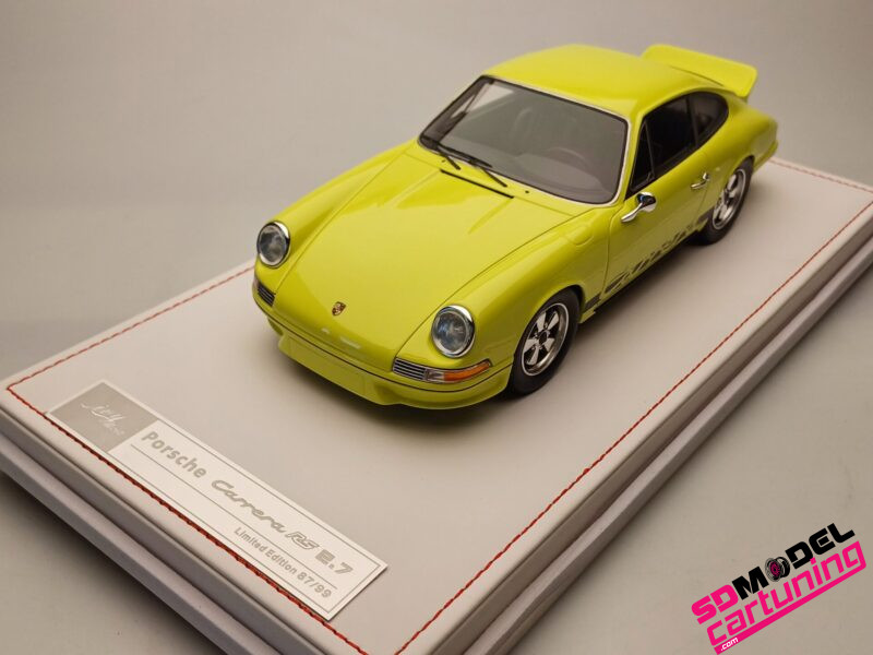 1:18 Porsche 911 Carrera 2.7 RS - Geel - Inclusief luxe vitrinebox - immagine 7