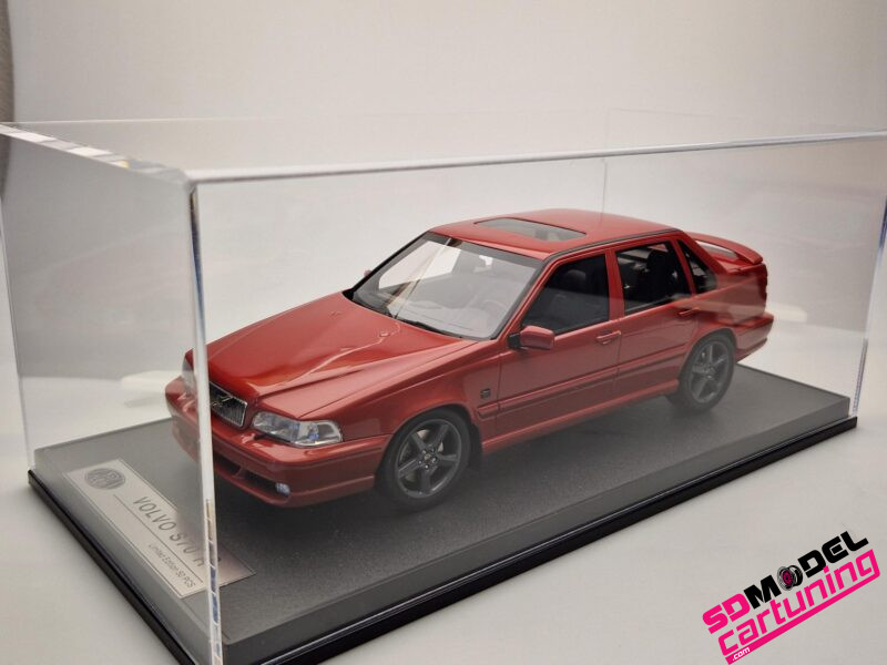 1:18 Volvo S70R - 1998 - Rood Metallic - Inclusief luxe Vitrinebox - Afbeelding 7