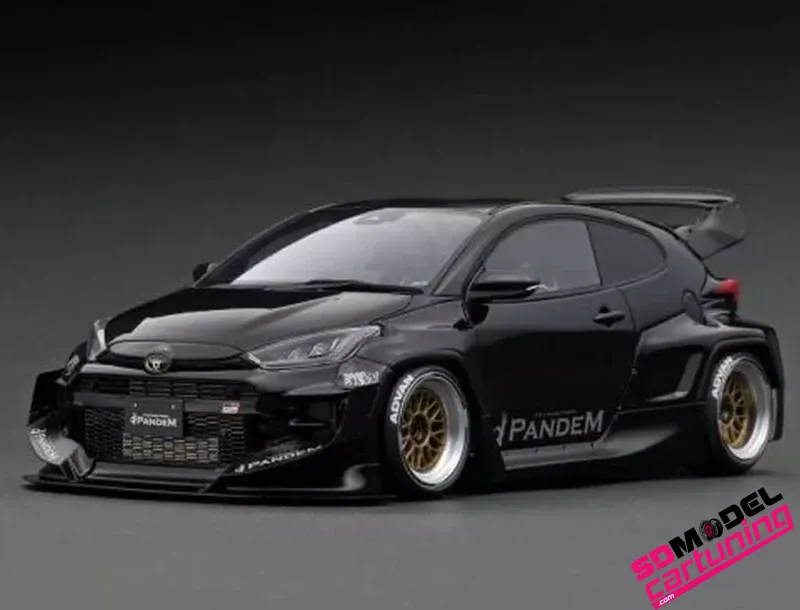 1:18 Toyota Yaris GR (4BA) Pandem - Noir