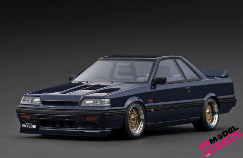 1:18 Nissan Skyline GTS-R R31 Dark blue - BBS RS rims